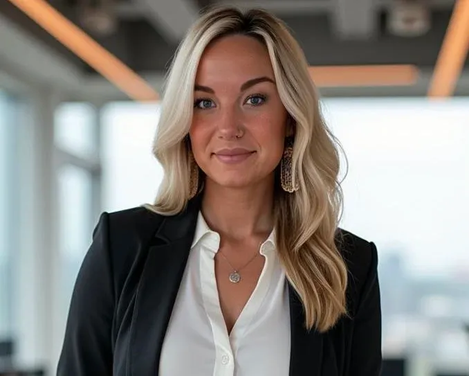 Portrait of Erika Keplinger, CEO of Cedar Grove