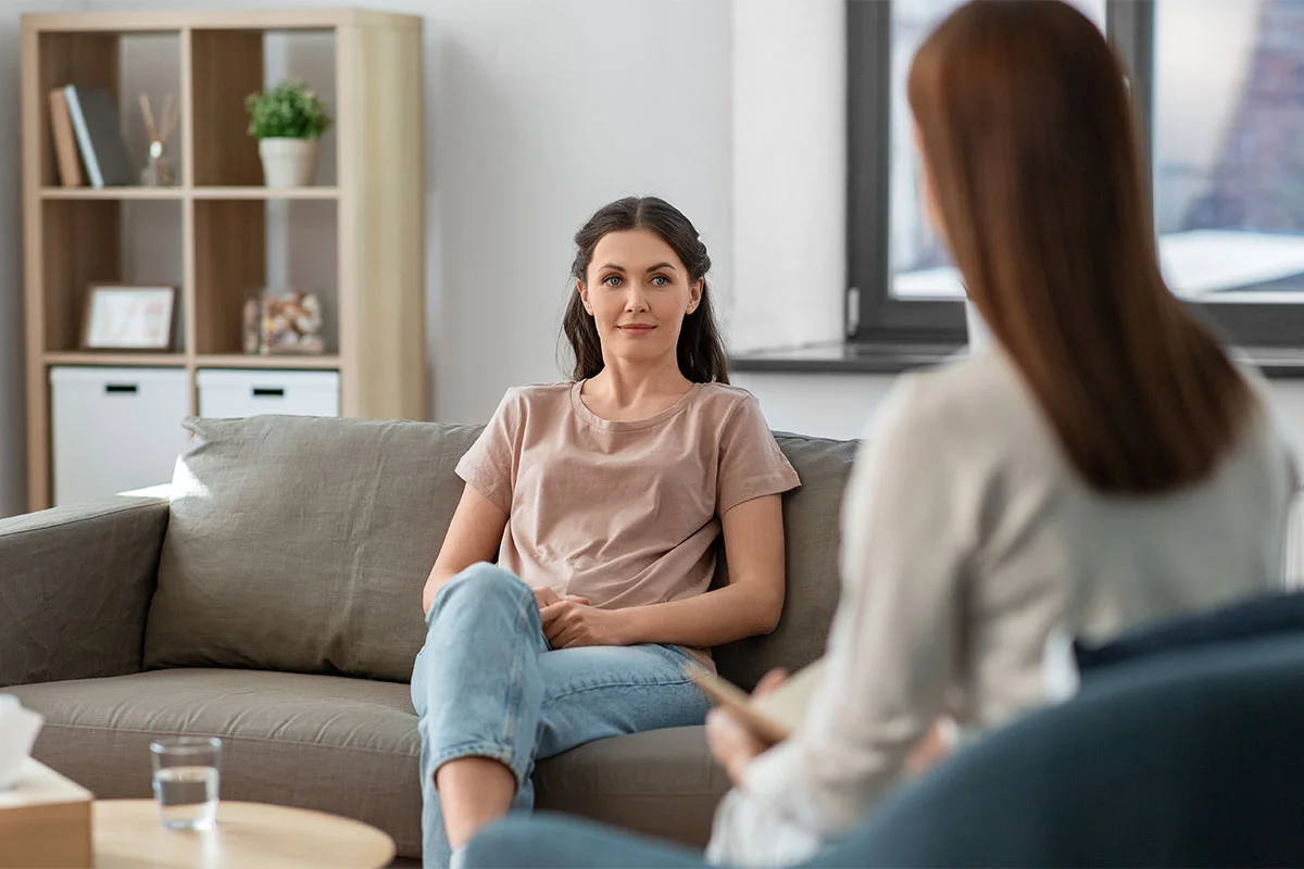 Woman in therapy session